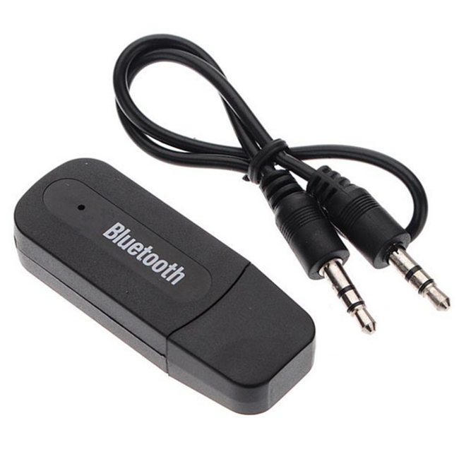 Auto Bluetooth Audio Receiver,MoreChioce Bluetooth 3.0 Adapter Freisprecheinrichtung Bluetooth Empfänger Car Kit mit Port USB 3,5 mm AUX Input Port Verlängerungskabel Musikempfänger